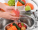 Washing fruits and vegetables close-up; Shutterstock ID 219001450; purchase_order: -; job: -; client: -